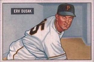 1951 Bowman #310 Erv Dusak Front