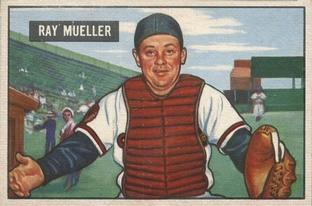 1951 Bowman #313 Ray Mueller Front