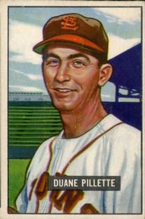 1951 Bowman #316 Duane Pillette Front