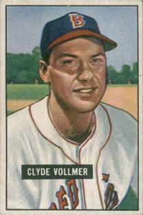 1951 Bowman #91 Clyde Vollmer Front