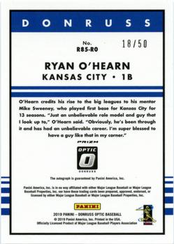 2019 Donruss Optic - Rated Rookie Retro 1985 Signatures Blue #R85-RO Ryan O'Hearn Back
