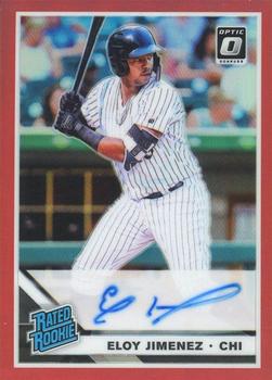 2019 Donruss Optic - Rated Rookies Signatures Red #RPS-EJ Eloy Jimenez Front
