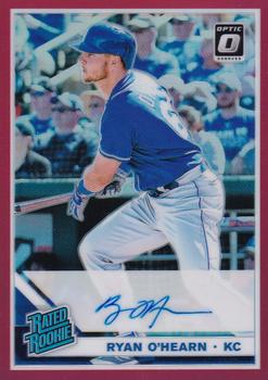 2019 Donruss Optic - Rated Rookies Signatures Red #RRS-RO Ryan O'Hearn Front
