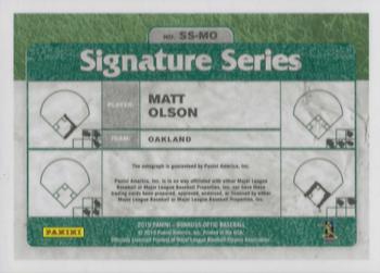 2019 Donruss Optic - Signature Series #SS-MO Matt Olson Back