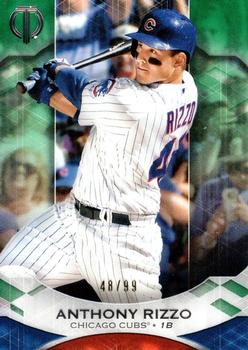 2019 Topps Tribute - Green #78 Anthony Rizzo Front
