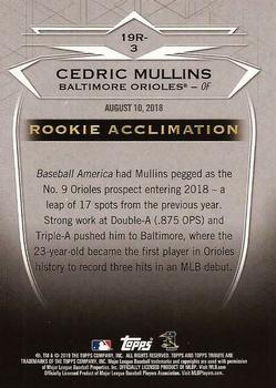 2019 Topps Tribute - Rookies #19R-3 Cedric Mullins Back