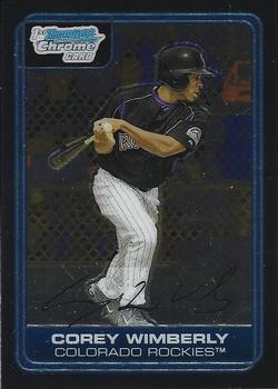 2006 Bowman Chrome - Prospects #BC126 Corey Wimberly Front