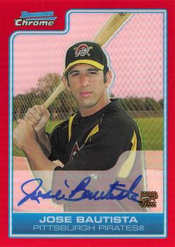 2006 Bowman Chrome - Prospects Red Refractors #BC242 Jose Bautista Front