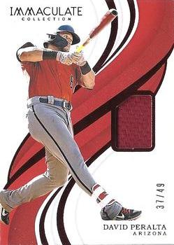 2019 Panini Immaculate Collection - Red #76 David Peralta Front