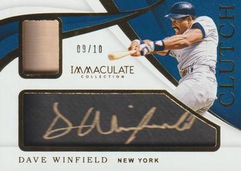 2019 Panini Immaculate Collection - Clutch #CL-DW Dave Winfield Front