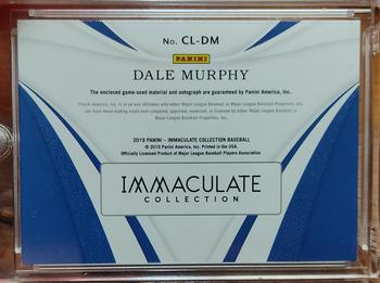 2019 Panini Immaculate Collection - Clutch Blue #CL-DM Dale Murphy Back