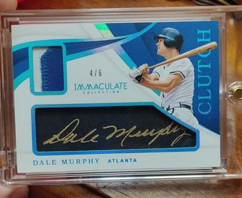2019 Panini Immaculate Collection - Clutch Blue #CL-DM Dale Murphy Front