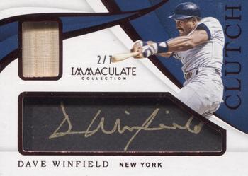 2019 Panini Immaculate Collection - Clutch Red #CL-DW Dave Winfield Front