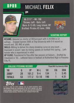 2006 Bowman Draft Picks & Prospects - Chrome Draft Picks #DP89 Michael Felix Back