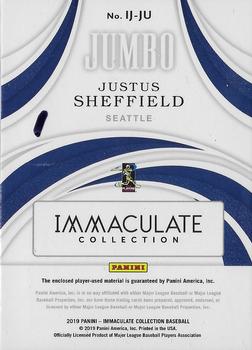 2019 Panini Immaculate Collection - Immaculate Jumbo #IJ-JU Justus Sheffield Back