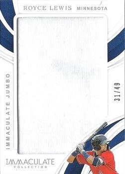 2019 Panini Immaculate Collection - Immaculate Jumbo #IJ-RL Royce Lewis Front