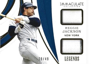 2019 Panini Immaculate Collection - Legends Dual Materials #LDM-RJ Reggie Jackson Front