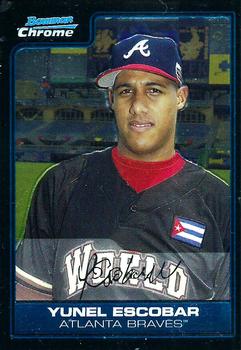 2006 Bowman Draft Picks & Prospects - Chrome Futures Game Prospects #FG34 Yunel Escobar Front