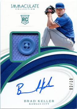 2019 Panini Immaculate Collection - Rookie Patch Auto Button #8 Brad Keller Front