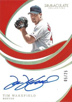 2019 Panini Immaculate Collection - Signatures Gold #S-TW Tim Wakefield Front