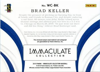 2019 Panini Immaculate Collection - Winter Collection #WC-BK Brad Keller Back