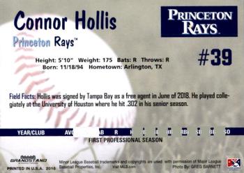2018 Grandstand Princeton Rays #NNO Connor Hollis Back