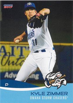 2017 Choice Omaha Storm Chasers #11 Kyle Zimmer Front
