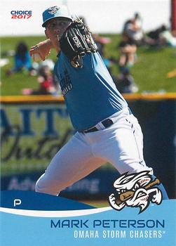 2017 Choice Omaha Storm Chasers #12 Mark Peterson Front