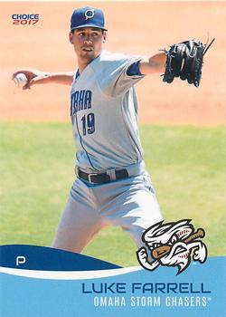 2017 Choice Omaha Storm Chasers #13 Luke Farrell Front