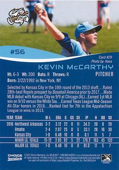 2017 Choice Omaha Storm Chasers #29 Kevin McCarthy Back
