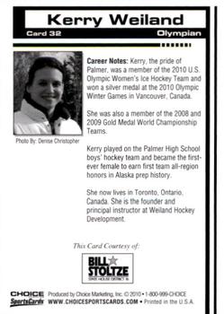 2010 Choice Mat-Su Miners #32 Kerry Weiland Back