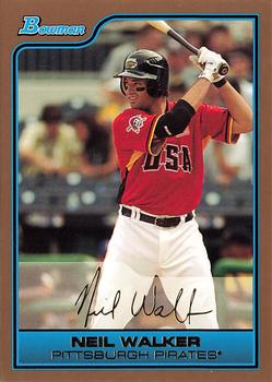 2006 Bowman Draft Picks & Prospects - Futures Game Prospects Gold #FG5 Neil Walker Front