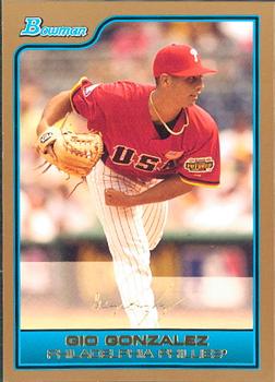 2006 Bowman Draft Picks & Prospects - Futures Game Prospects Gold #FG7 Gio Gonzalez Front