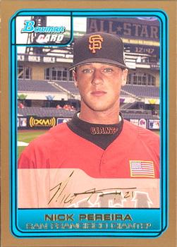 2006 Bowman Draft Picks & Prospects - Futures Game Prospects Gold #FG21 Nick Pereira Front
