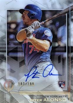 2019 Topps Tribute - Tribute Autographs #TA-PA Peter Alonso Front