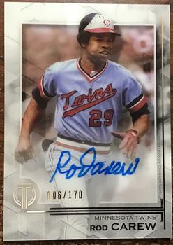 2019 Topps Tribute - Tribute Autographs #TA-RCA Rod Carew Front