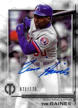 2019 Topps Tribute - Tribute Autographs #TA-TR Tim Raines Front