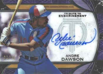 2019 Topps Tribute - Tribute to Enshrinement Autographs Purple #HOF-AD Andre Dawson Front