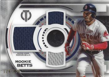2019 Topps Tribute - Single-Player Triple Relics #TTR-MB Mookie Betts Front