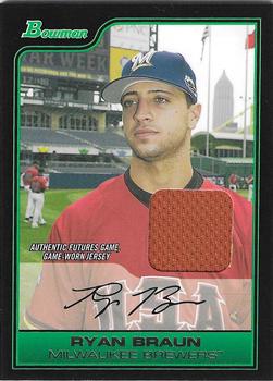 2006 Bowman Draft Picks & Prospects - Futures Game Prospects Relics #FG3 Ryan Braun Front