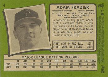 2020 Topps Heritage #4 Adam Frazier Back