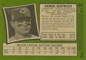 2020 Topps Heritage #6 Derek Dietrich Back
