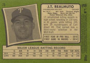 2020 Topps Heritage #75 J.T. Realmuto Back