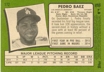 2020 Topps Heritage #172 Pedro Baez Back