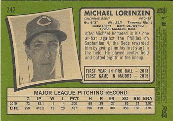 2020 Topps Heritage #242 Michael Lorenzen Back