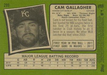 2020 Topps Heritage #299 Cam Gallagher Back