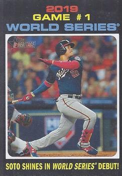 2020 Topps Heritage #327 2019 Game #1 World Series: Soto Shines in World Series Debut! Front