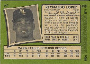 2020 Topps Heritage #344 Reynaldo Lopez Back