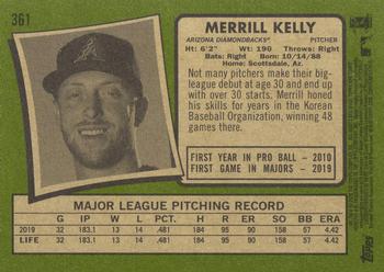2020 Topps Heritage #361 Merrill Kelly Back