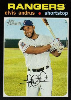 2020 Topps Heritage #401 Elvis Andrus Front